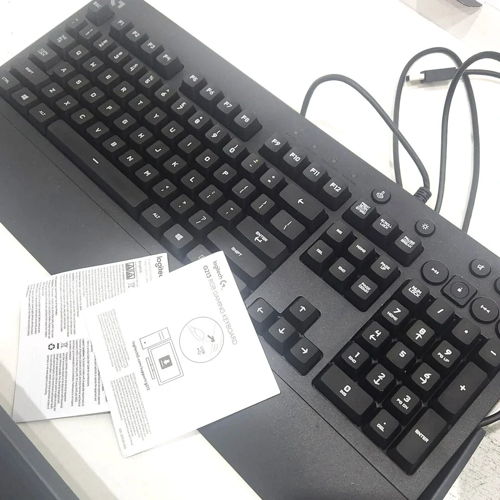 Logitech G213‎ Prodigy RGB Gaming Keyboard LIGHTSYNC Wired Spill-Resistant
